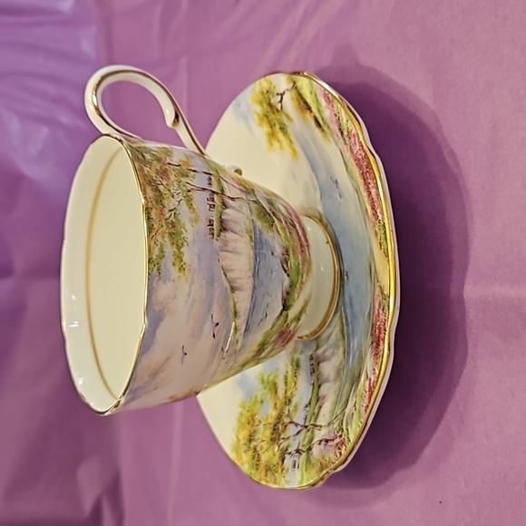 "Cliffs of Dover" double-warrant cup and saucer by Paragon. - Picture 2 of 8